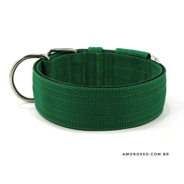 Coleira Para Cachorro Amorosso (verde e preto)