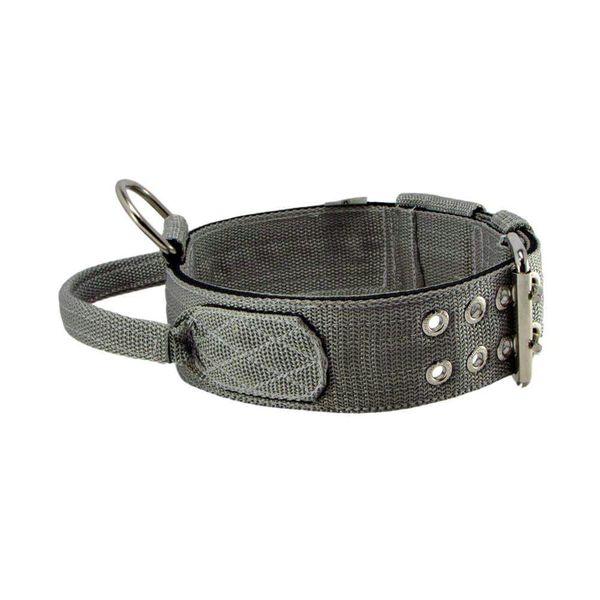 Coleira Para Cachorro Poderosso (cinza e preto)