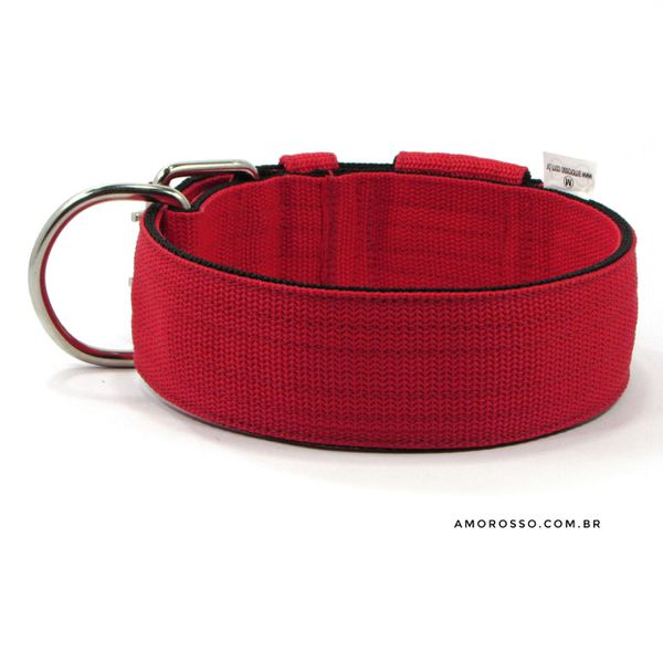 Coleira Para Cachorro Amorosso (vermelho e preto)