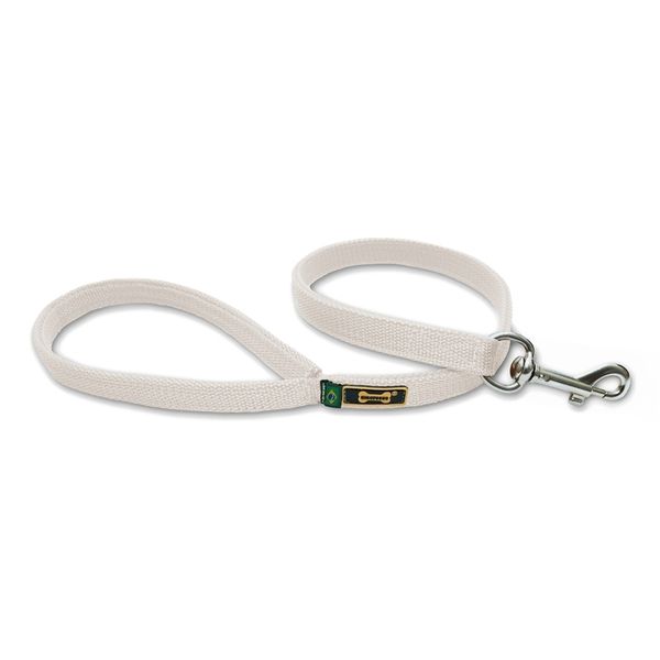 Coleira Para Cachorro Amorosso + Guia Curta 80cm (BRANCO) 