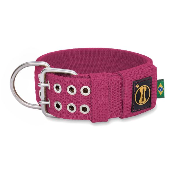 Coleira Para Cachorro Amorosso + Guia Curta 80cm (PINK) 