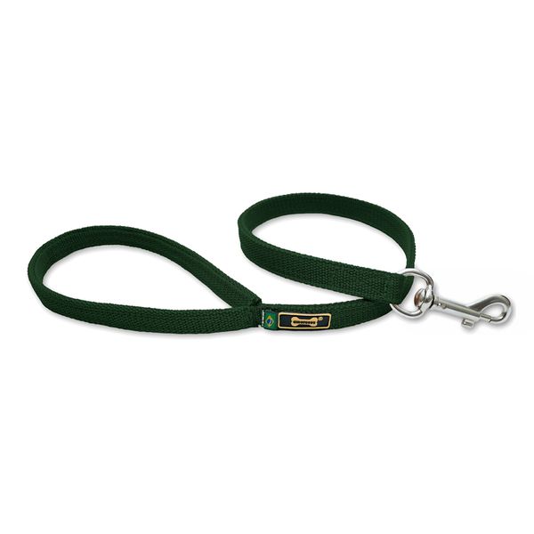Coleira Para Cachorro Amorosso + Guia Curta 80cm (VERDE MILITAR) 