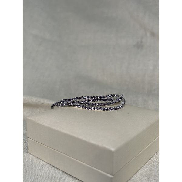 Kit 4 Pulseiras Rivieras Elástico Tanzanita