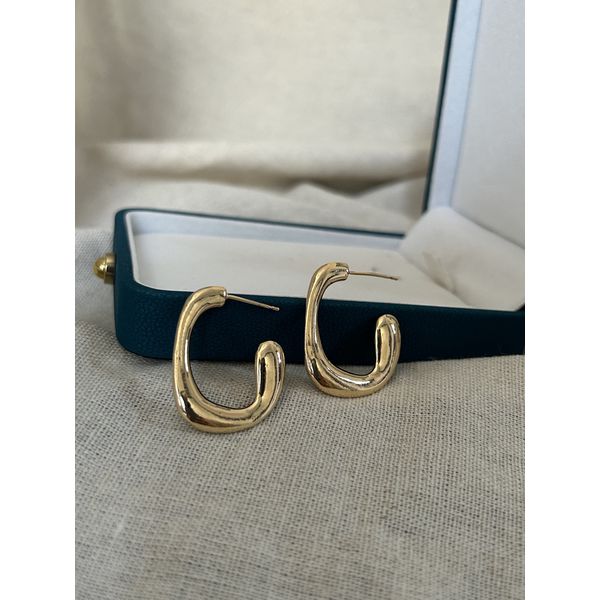 Brinco Argola Banhado a Ouro 