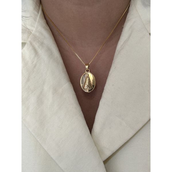 Colar Medalha Nossa Senhora Aparecida 