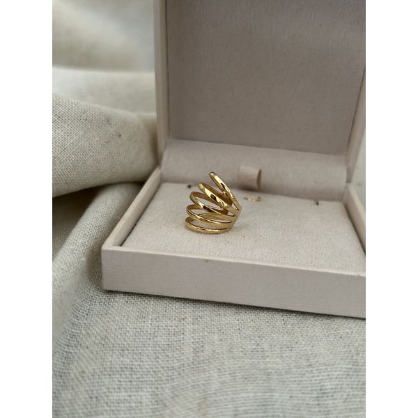PIERCING FAKE FILEIRAS MAXI BANHADO A OURO