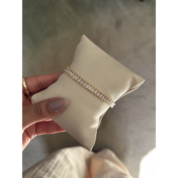 Pulseira Riviera Baguete Cristal 