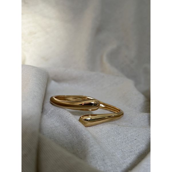 BRACELETE GOTA DUPLA BANHADO A OURO