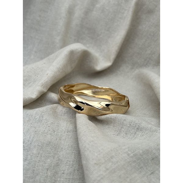 BRACELETE TORCIDO BANHADO A OURO 