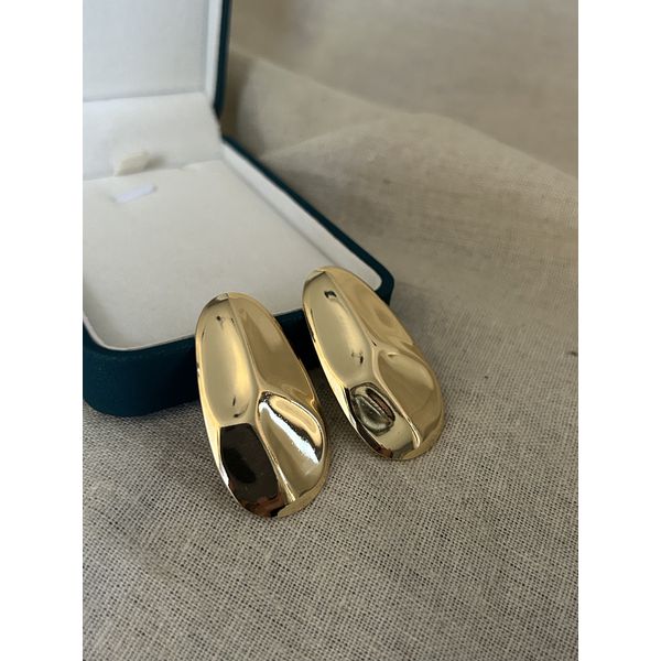 BRINCO CHAPA ORGÂNICO BANHADO A OURO 