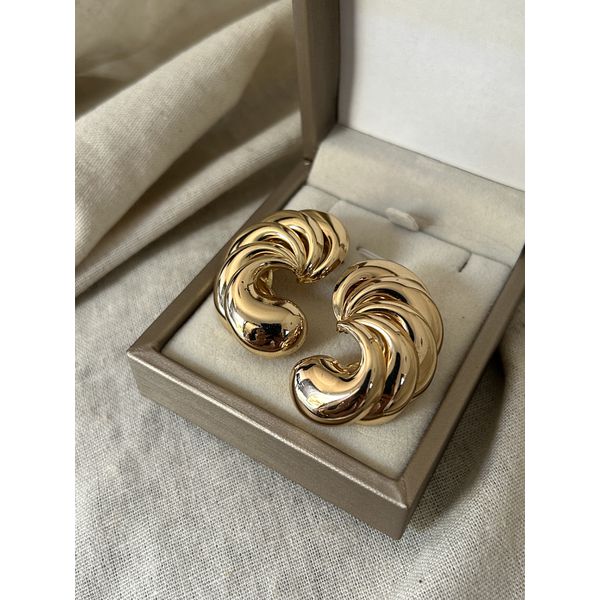 Brinco Caracol Banhado a Ouro 