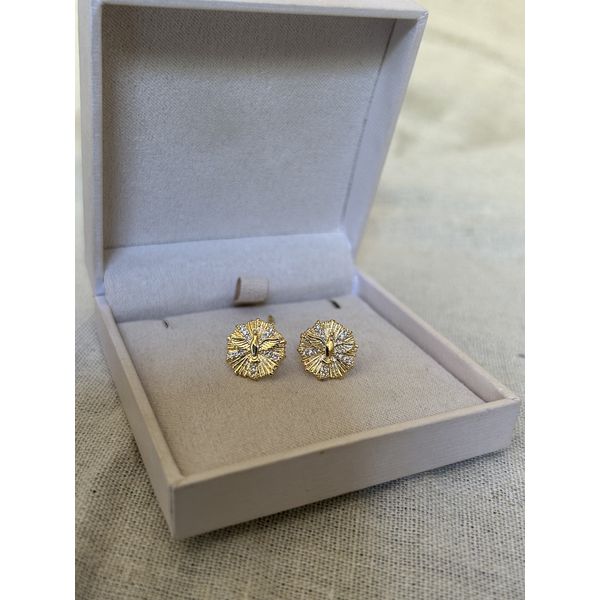 BRINCO ESPÍRITO SANTO CRAVEJADO BANHADO A OURO 