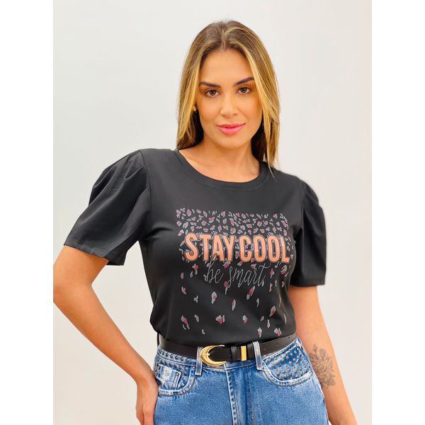 T-shirt Stay Preta