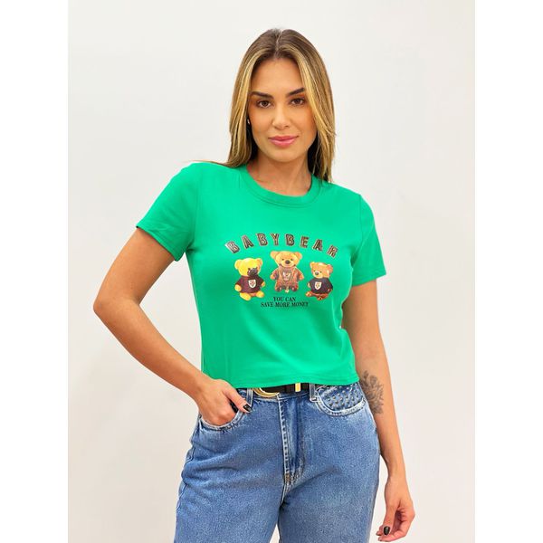 Cropped Teddy Verde