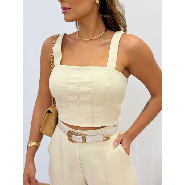 Cropped Alissa Baunilha
