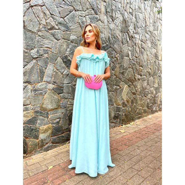 Vestido Charlote Azul Bebê