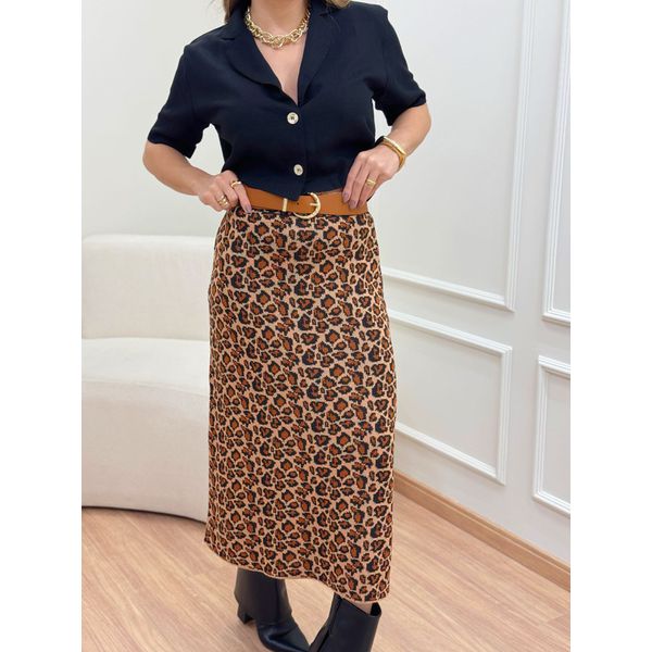 Saia Tricot Onça