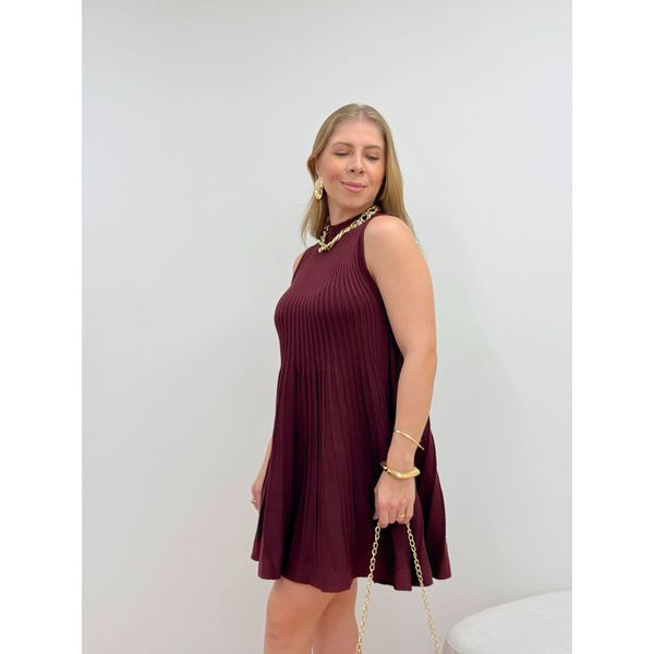 Vestido Lisa Vinho