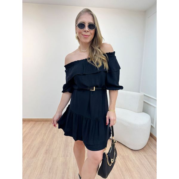 Vestido Marcela Preto