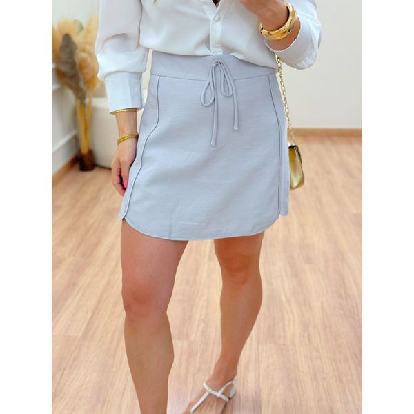 Shorts Saia Gabi Cinza