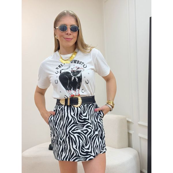 T-shirt Cat Off White