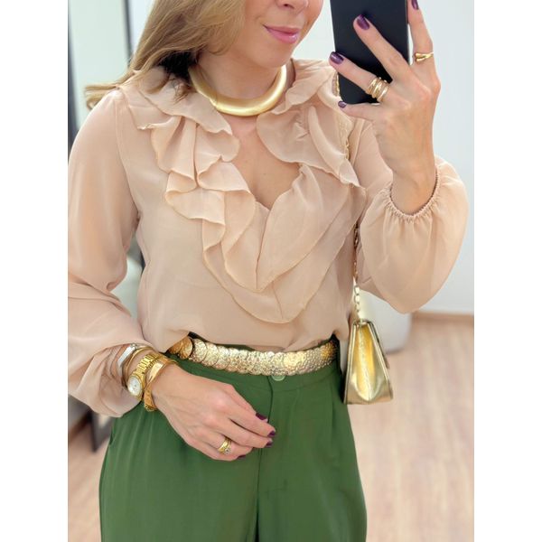 Blusa Cassi Bege
