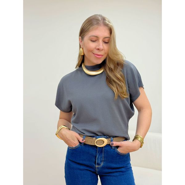 Blusa Malu Cinza