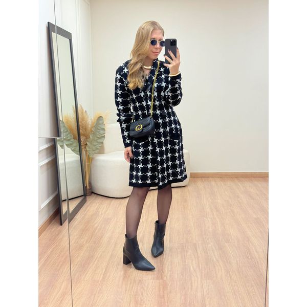 Casaco Tricot Preto