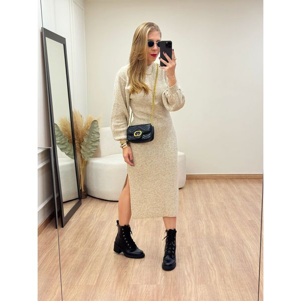 Vestido Penélope Areia