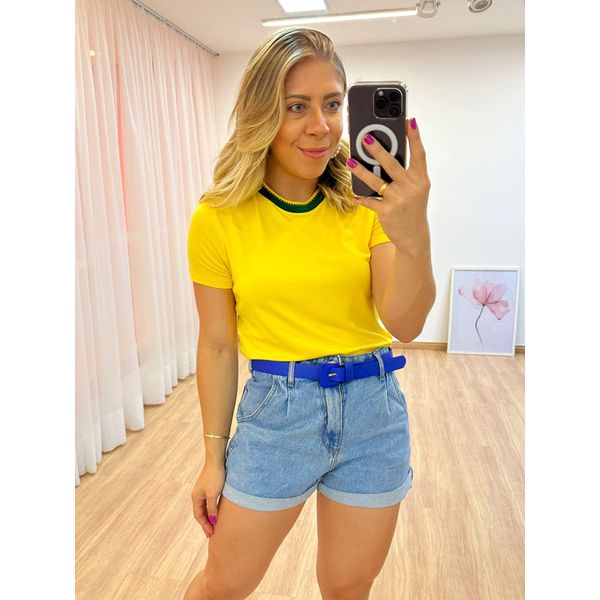 T-Shirt Brasil Amarela 