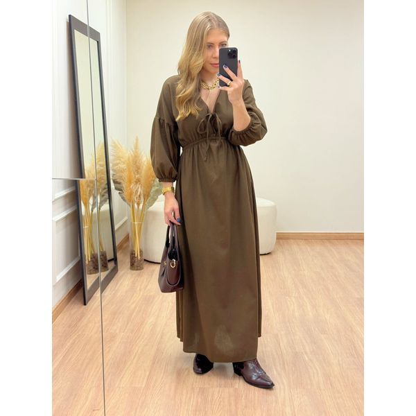 Vestido Marieva Marrom