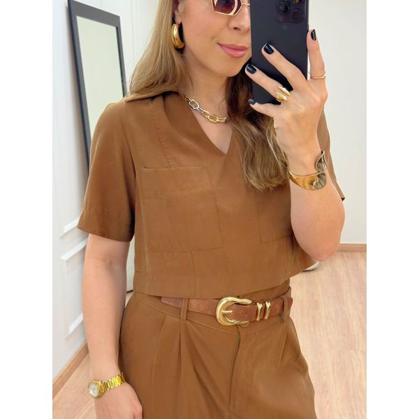 Cropped Verona Marrom