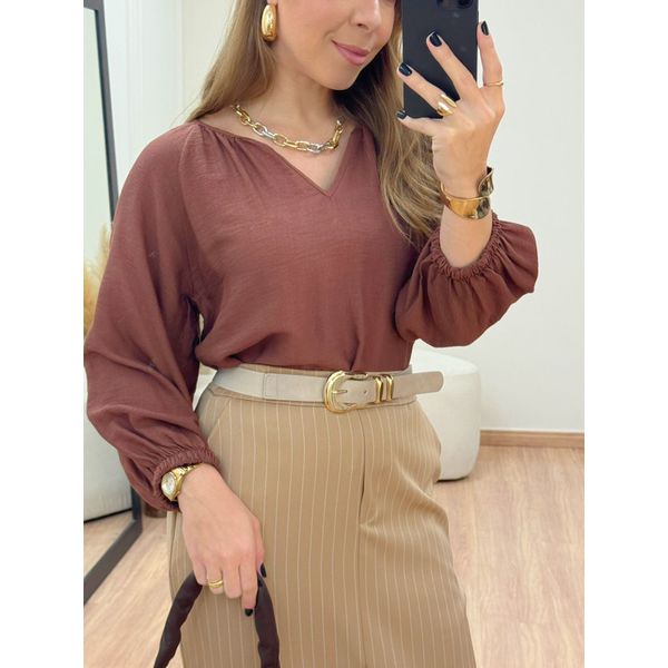 Blusa Amélia Marrom