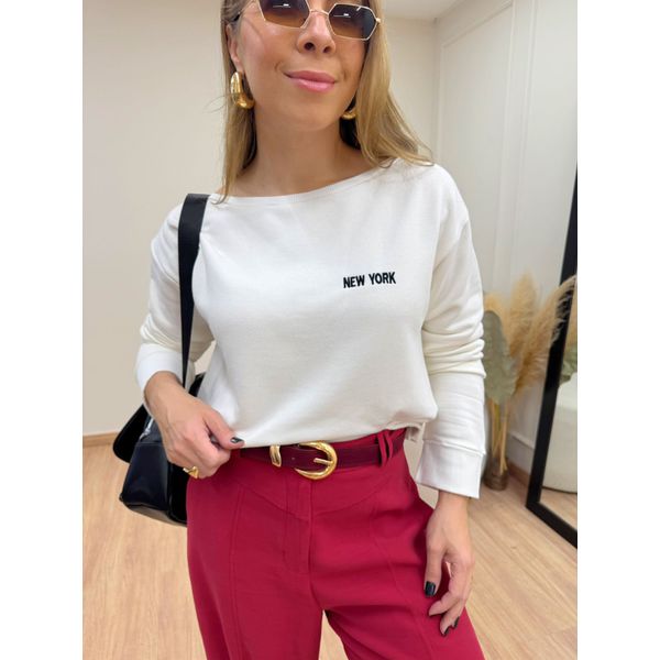 Blusa Moletom Branca