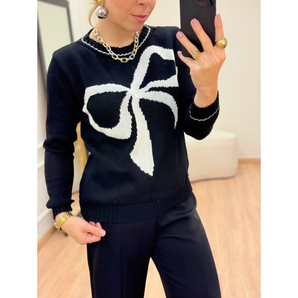 Blusa Laço Preta