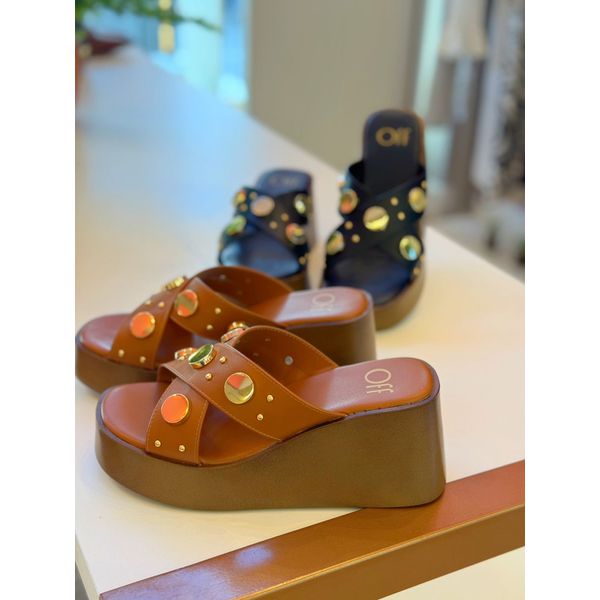 Tamanco Boho Marrom