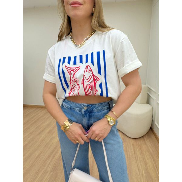 T-shirt Sardine Off White
