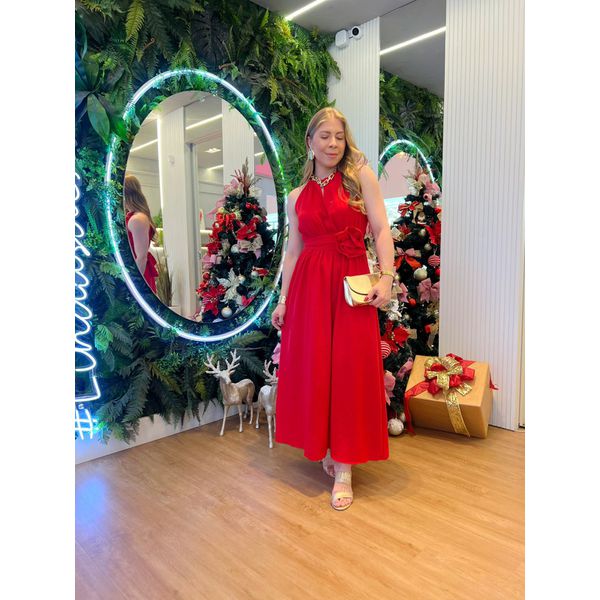 Vestido Flor Vermelho