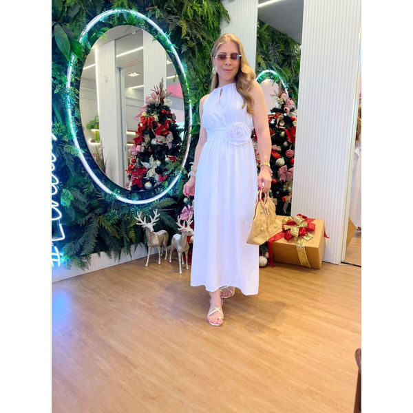 Vestido Flor Branco