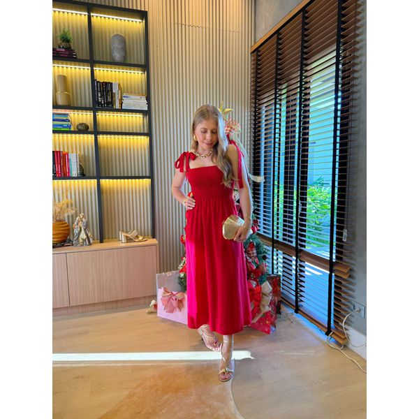 Vestido Leona Vermelho