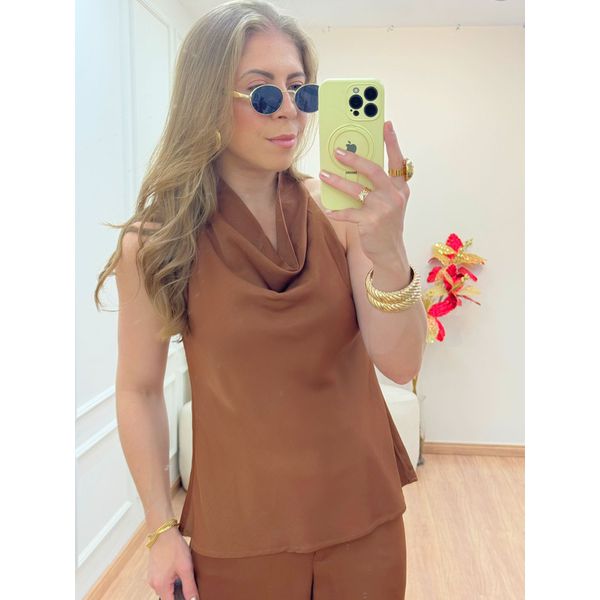 Blusa Dara Marrom