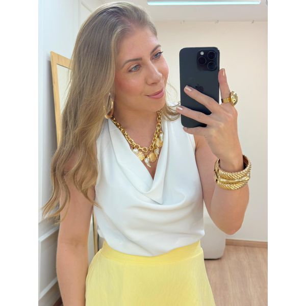 Blusa Degagê Branca