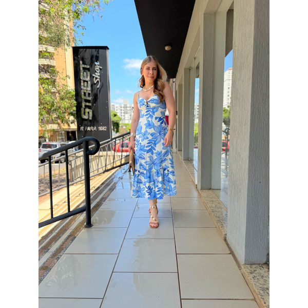 Vestido Íris Azul