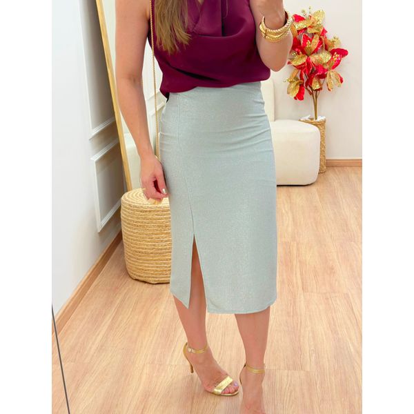 Saia Lurex Prata