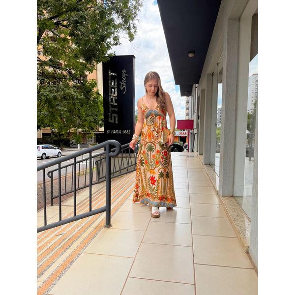 Vestido Noronha Bege