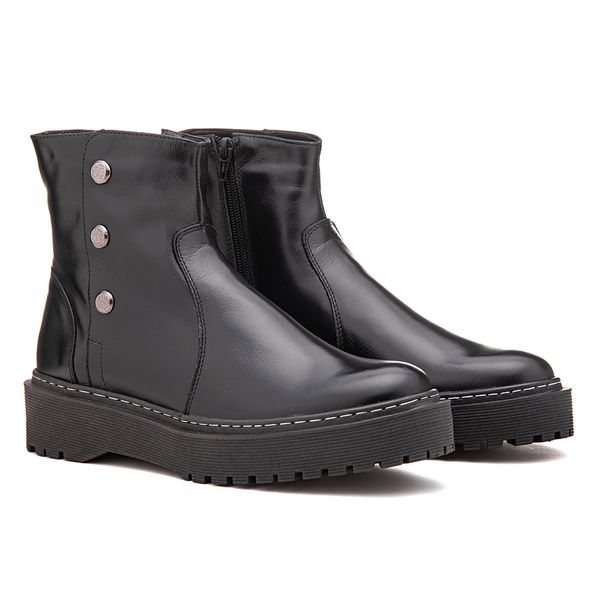 Bota Cano Curto, Esther - Preta.