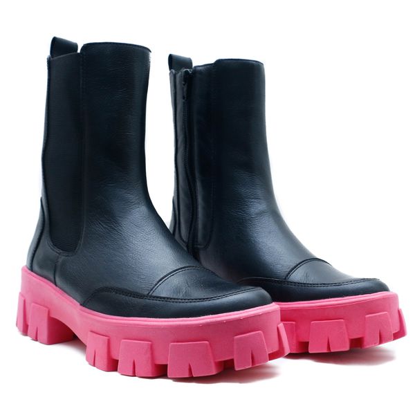 Bota Cano Médio, Bessie - Pink