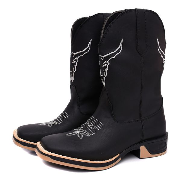 Bota Texana Country Sola Jump Botina Masculina Couro Legítimo Promoção Lançamento
