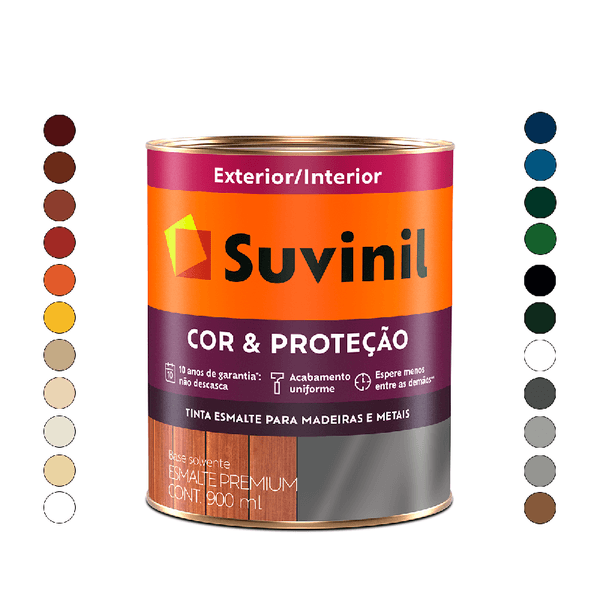 TINTA ESMALTE PREMIUM COR E PROTEÇÃO BRANCO 900ML