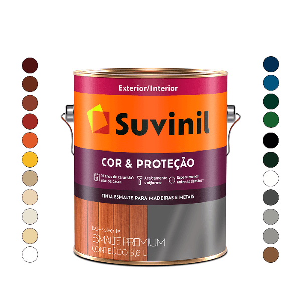 TINTA ESMALTE COR E PROTEÇÃO ACETINADO COR ALUMÍNIO 3,6LT